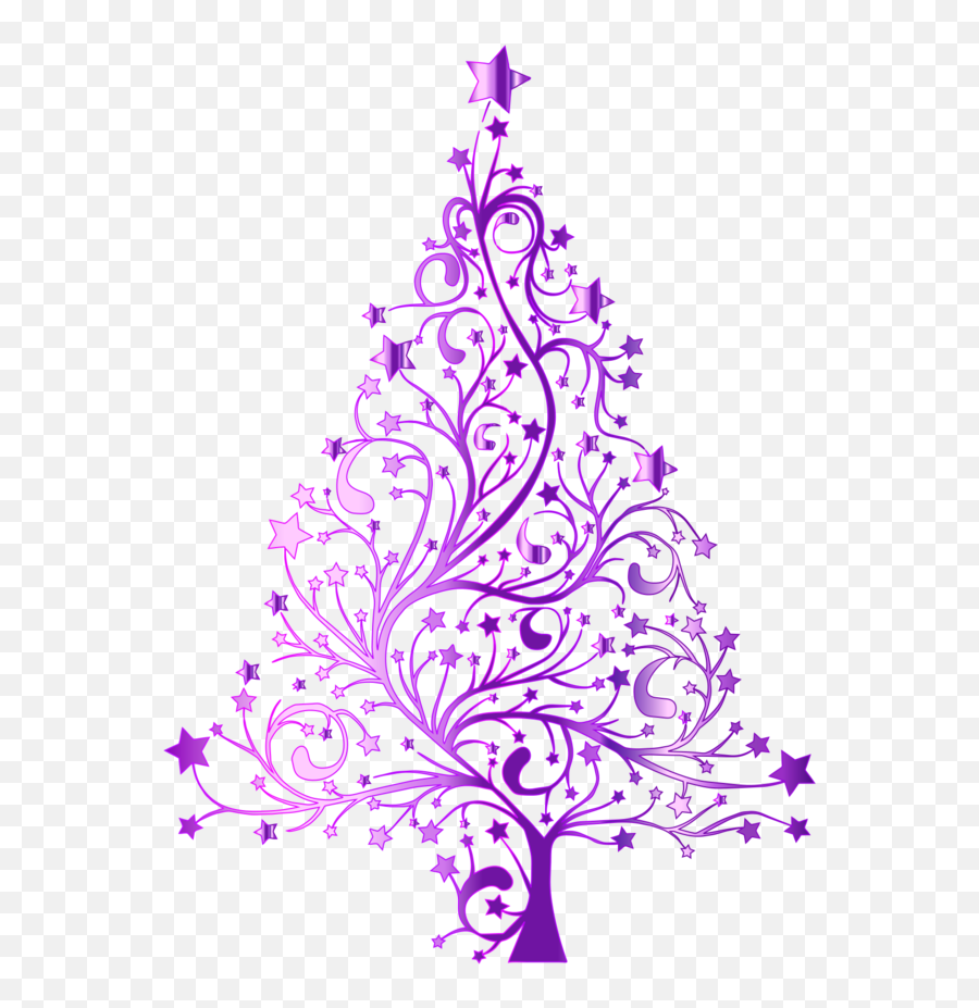 Purple Christmas Tree Transparent - Purple Xmas Tree Png Emoji,Christmas Tree Transparent Background