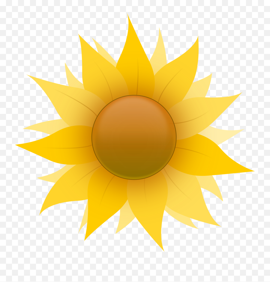 Sunflower Clip Art - Cartoon Flowers Small Emoji,Sunflower Logo
