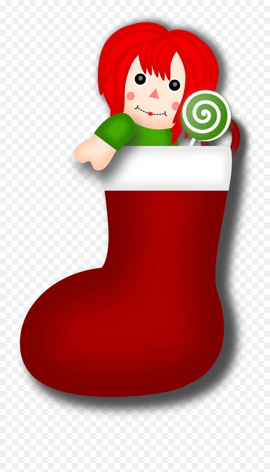 Christmas Socks Png - Christmas Doll Png Emoji,Christmas Stocking Clipart