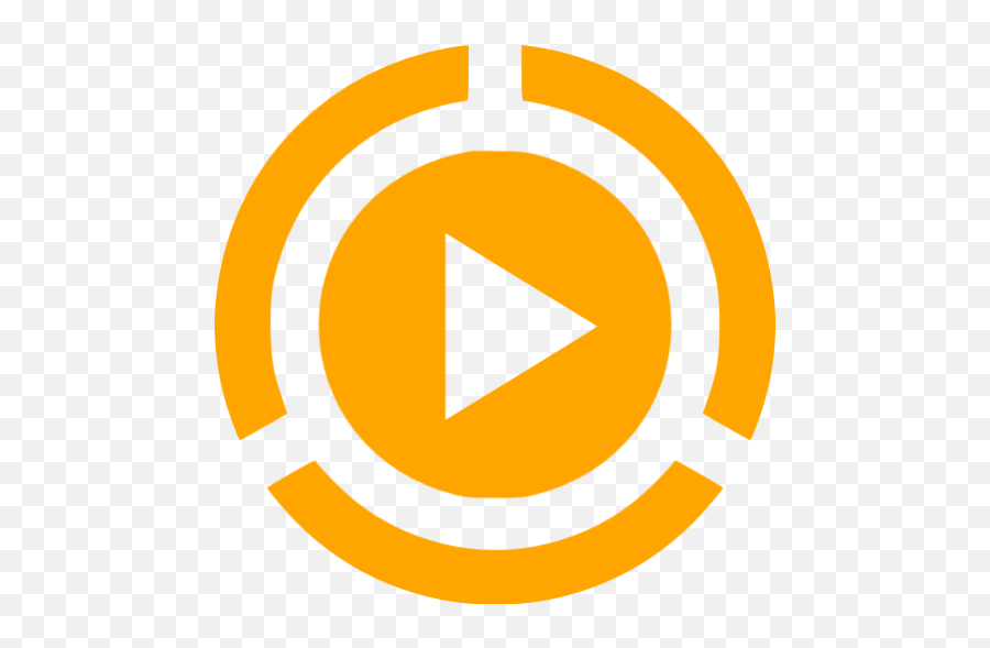 Orange Video Play 2 Icon - Free Orange Video Icons Play Icon Png Orange Emoji,Video Icon Transparent