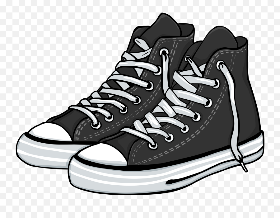 Converse Sneakers Clipart - Cartoon Converse Emoji,Sneakers Clipart