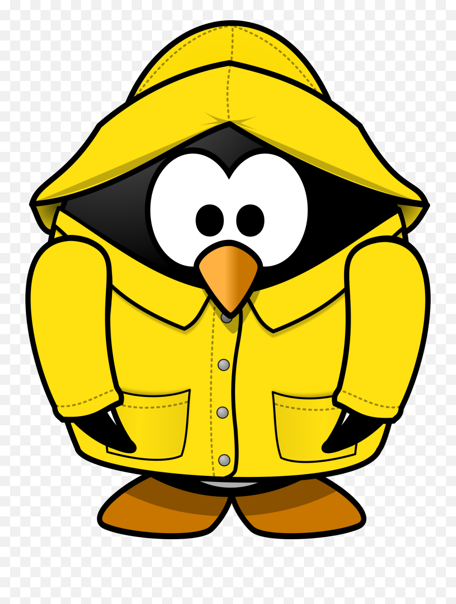 Free Clip Art Penguin In The Rain By Moini Emoji,Raining Clipart