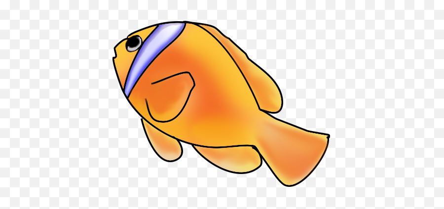Clownfish Clown Fish Clip Art Free Clipart Images 2 - Fish Swimming Up Clipart Emoji,Bass Fish Clipart Black And White