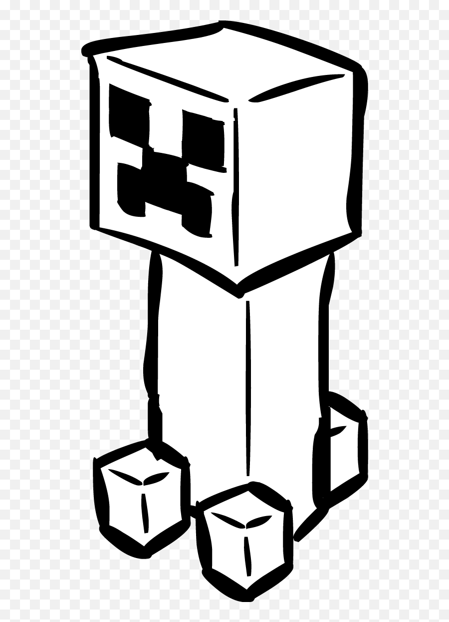 Minecraft Clipart Black And White - Vertical Emoji,Minecraft Clipart