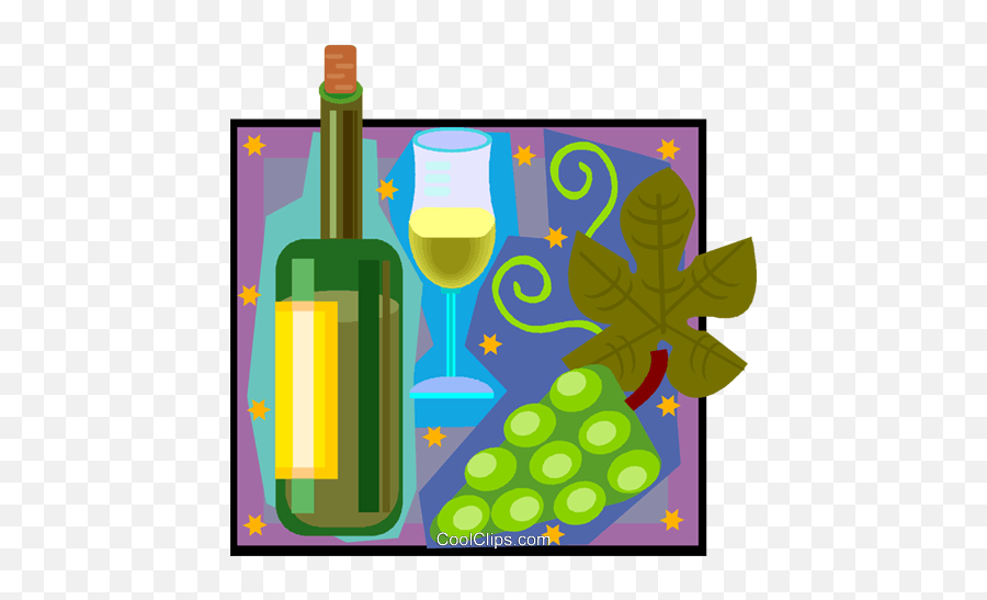 Wine Bottle Glass Grapes Royalty Free Vector Clip Art Emoji,Wine Bottle And Glass Clipart