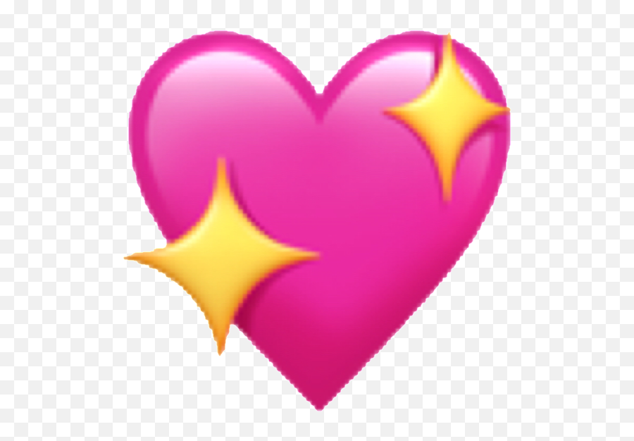 Emoji Whatsapp Png Beso Sparkle Heart - Ios Heart Emoji Png,Whatsapp Png