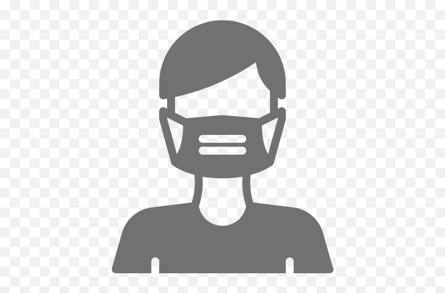 Face Mask Human Hygiene Mask Person - Mask Wearing Icon Png Emoji,Face Mask Png