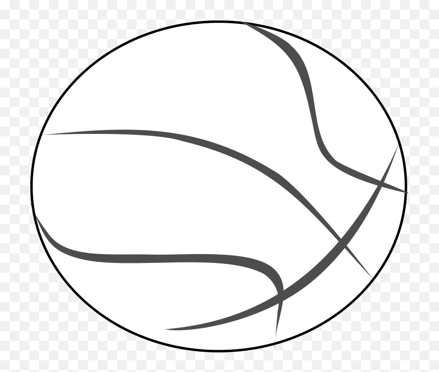 Basketball Outline Svg Vector Basketball Outline Clip Art Emoji,Basketball Lines Clipart
