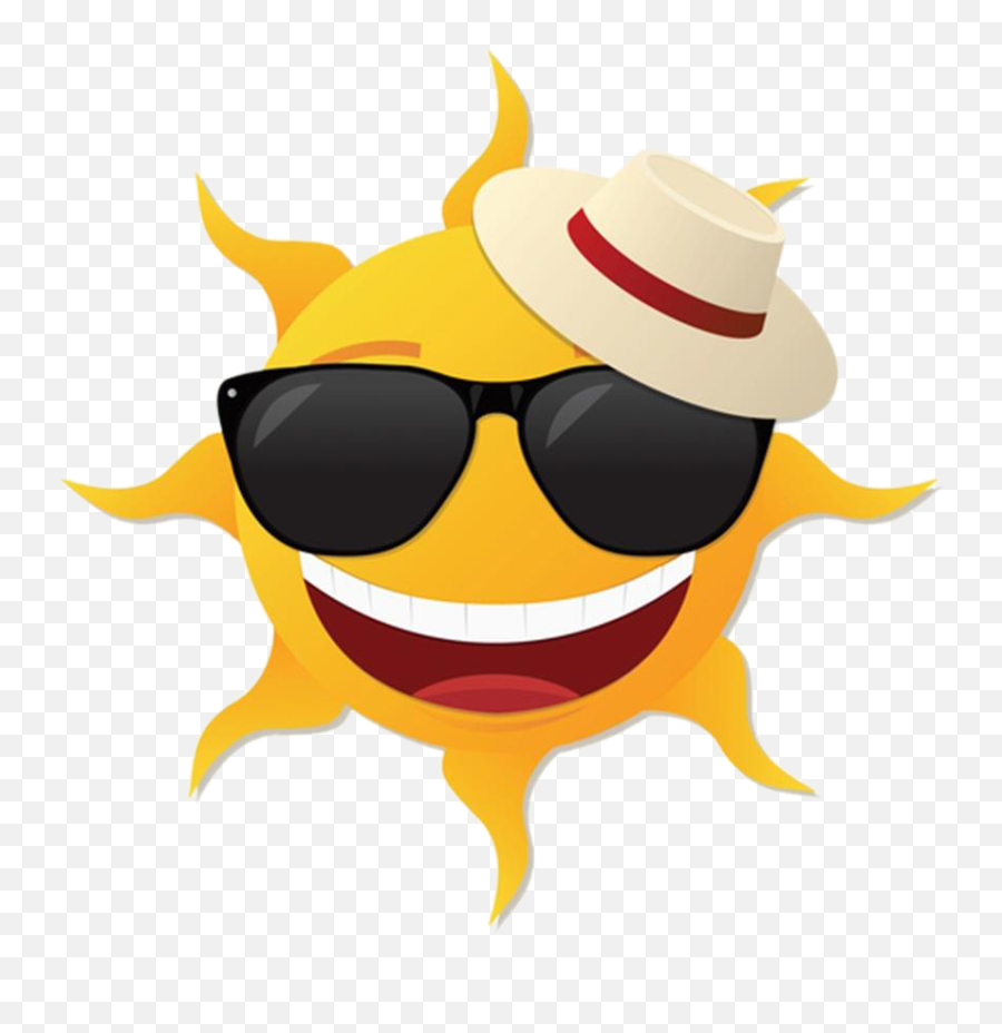 Sun Sunglasses Cartoon Png Image High - Transparent Sun With Sunglasses Png Emoji,Sunglasses Png