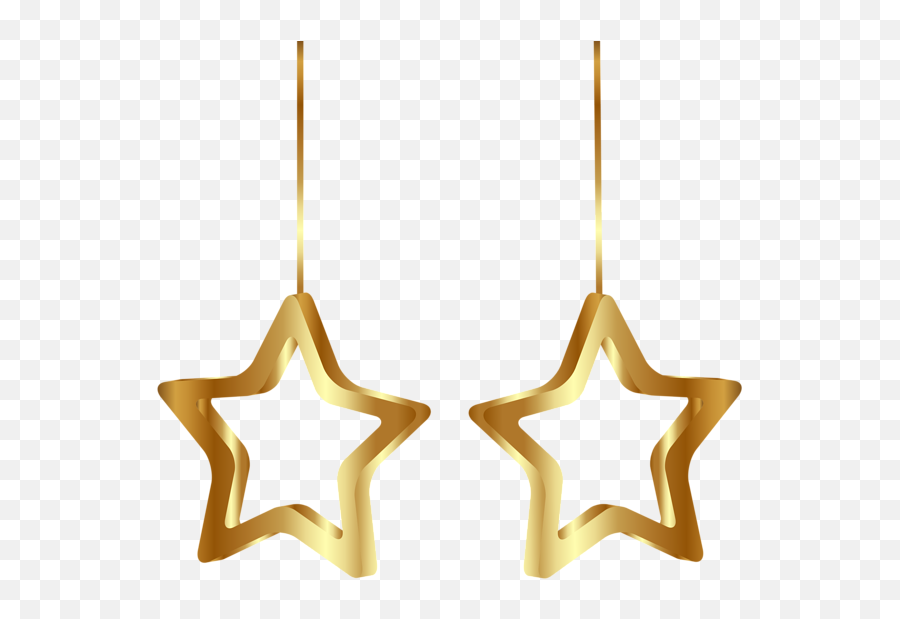 Christmas Star Ornaments Transparent Png Clipart Image - Star Earring Png Transparent Emoji,Ornaments Clipart