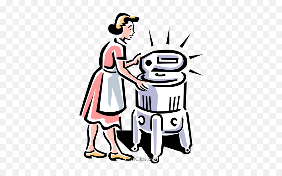 Old - Fashioned Washing Machine Royalty Free Vector Clip Art Old Washing Machine Cartoon Emoji,Washing Machine Clipart