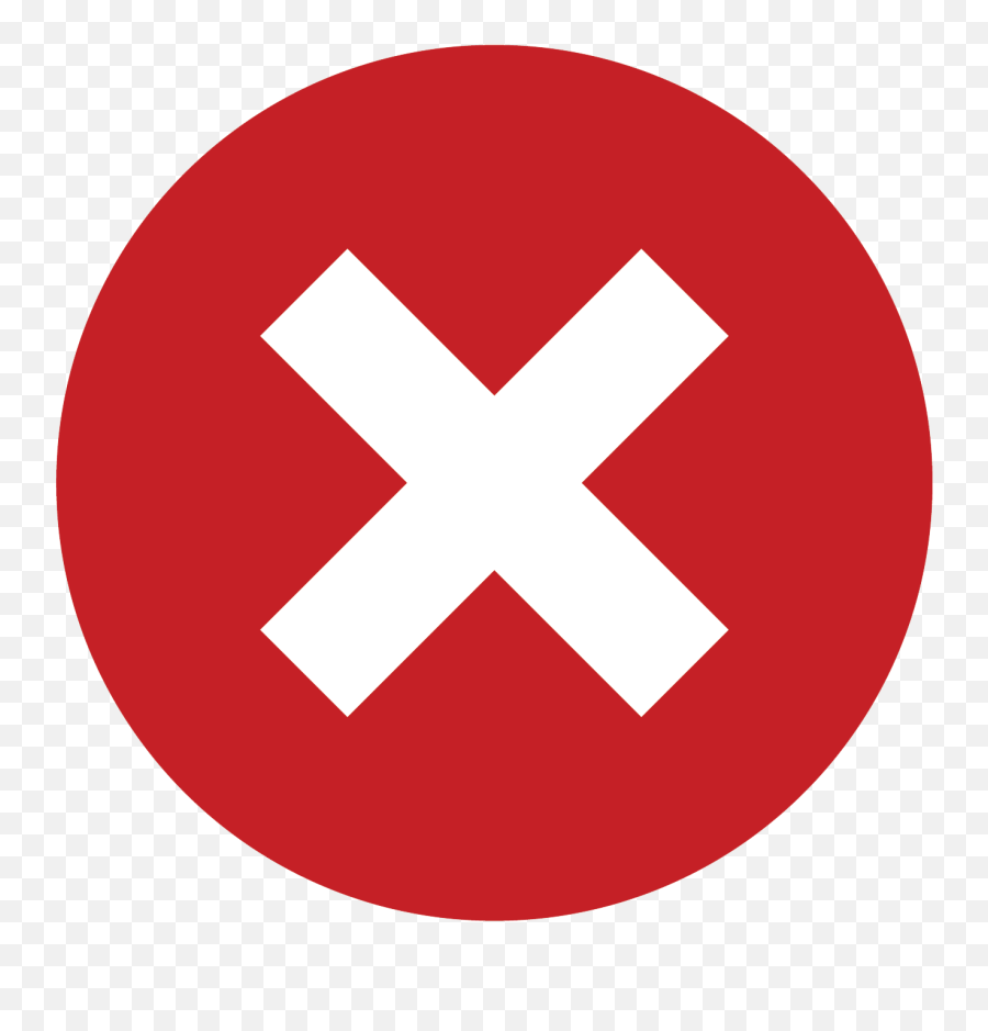 Red X - Wrong Symbol Emoji,Red X Png