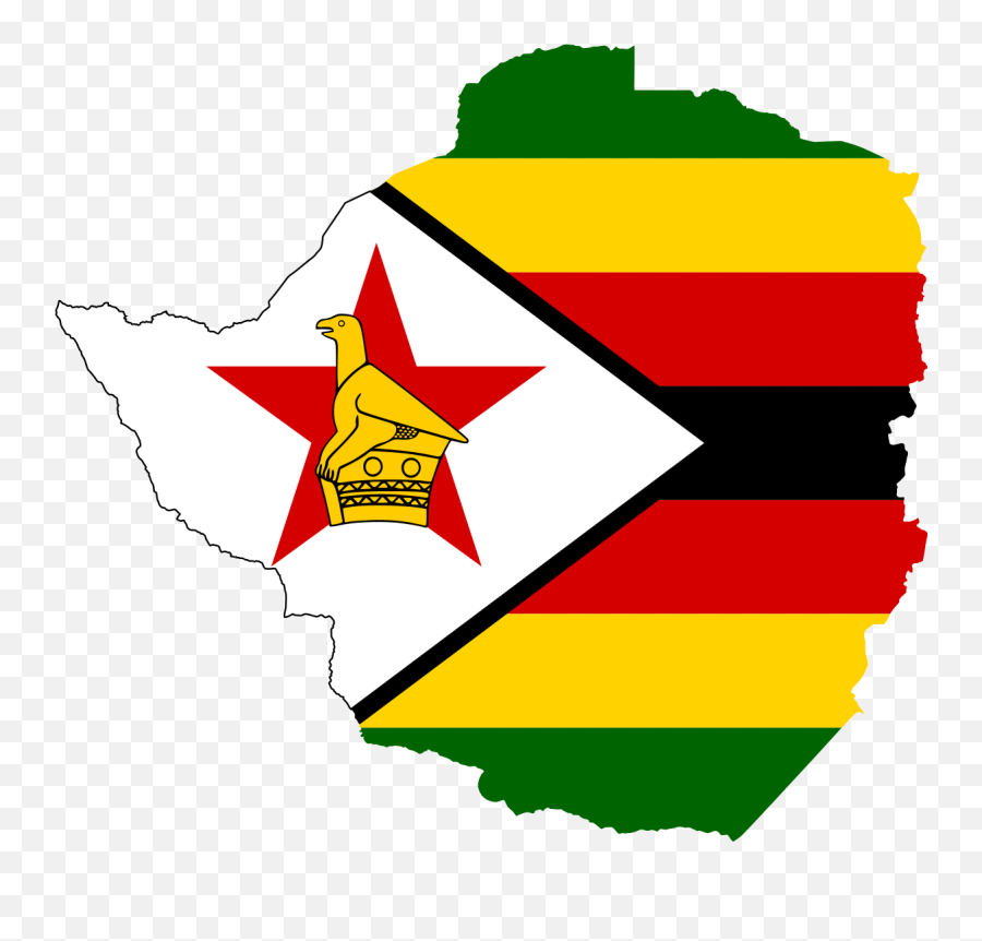Zimbabwe Flag In Country Clipart - Full Size Clipart Zimbabwe Flag Map Png Emoji,Country Clipart