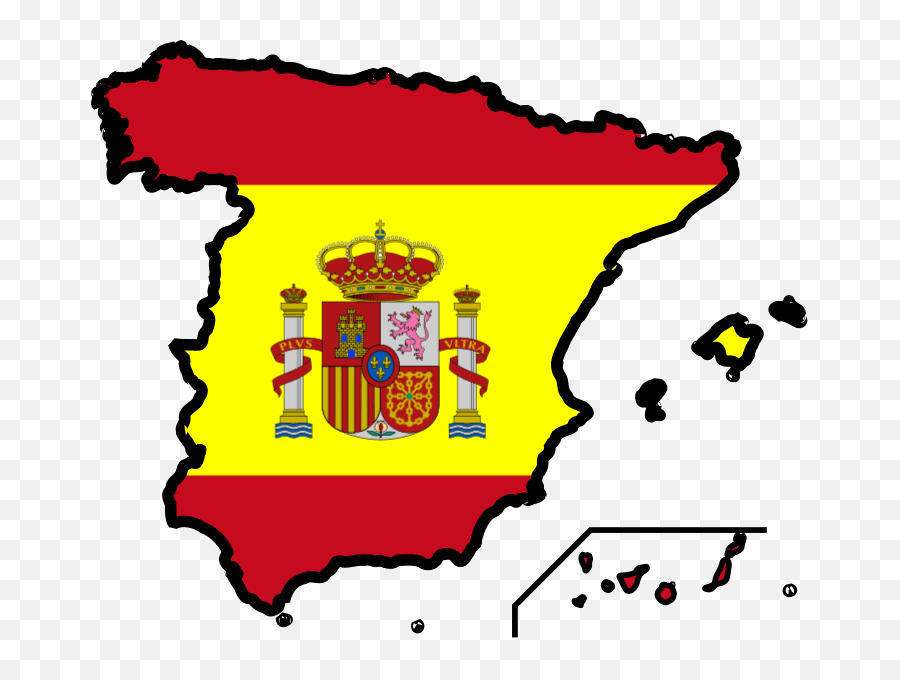 Spain Outline Map - Clipart Best Spain Flag Emoji,Map Clipart
