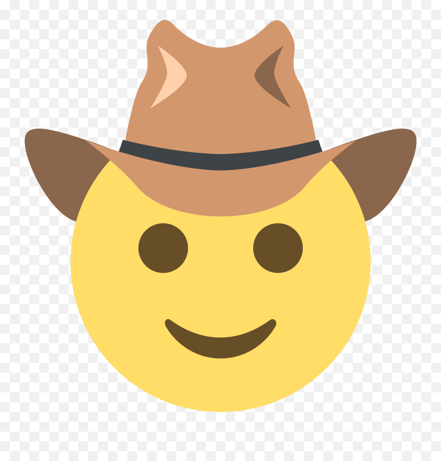 Cowboy Hat Face Emoji Clipart Free Download Transparent - Cowboy Hat,Cowboy Hat Clipart