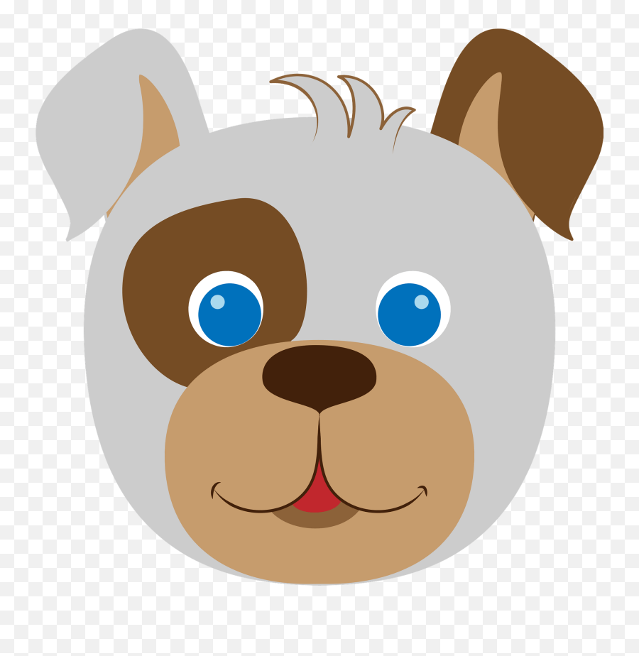 Dog Face Clipart - Face Creazilla Emoji,Dog Face Clipart