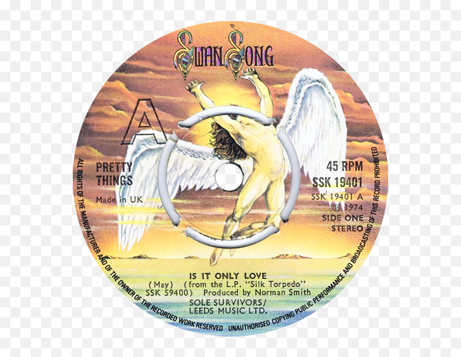 Swan Song Singles Rare Record Collector - Led Zeppelin Swan Song Labels Emoji,Led Zeppelin Logo