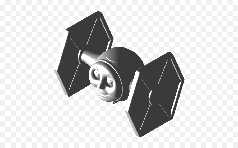 Thomas The Tie Fighter 3d Cad Model Library Grabcad - Fictional Character Emoji,Tie Fighter Png