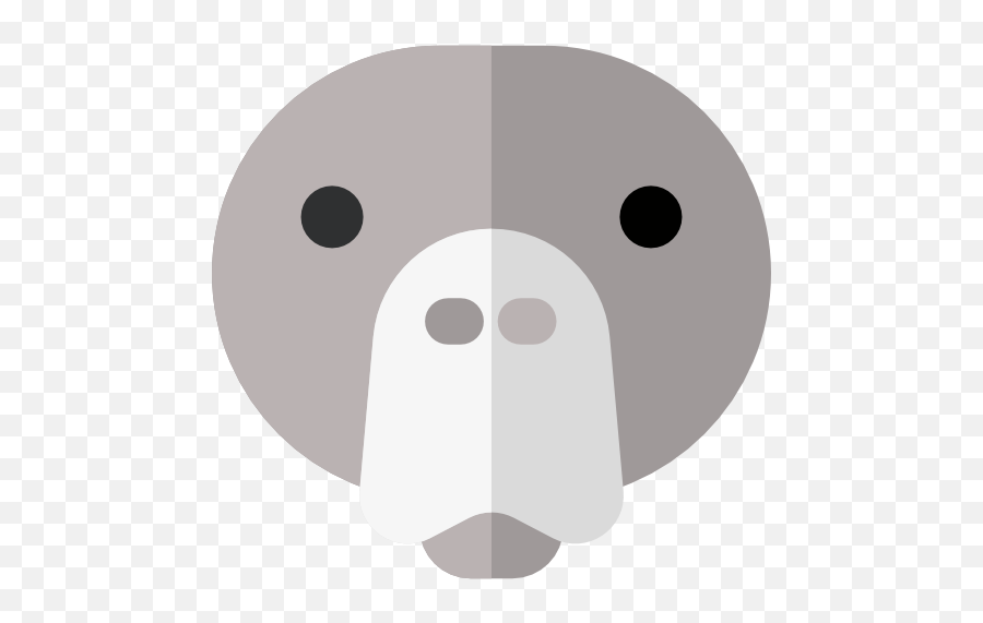 Face Animal Head Front Animals Walrus Outline Frontal - Dot Emoji,Cow Head Png