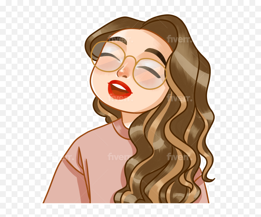 Create Cartoon Emoji Stickers Twitch Emotes Character By - For Women,Lul Emote Png
