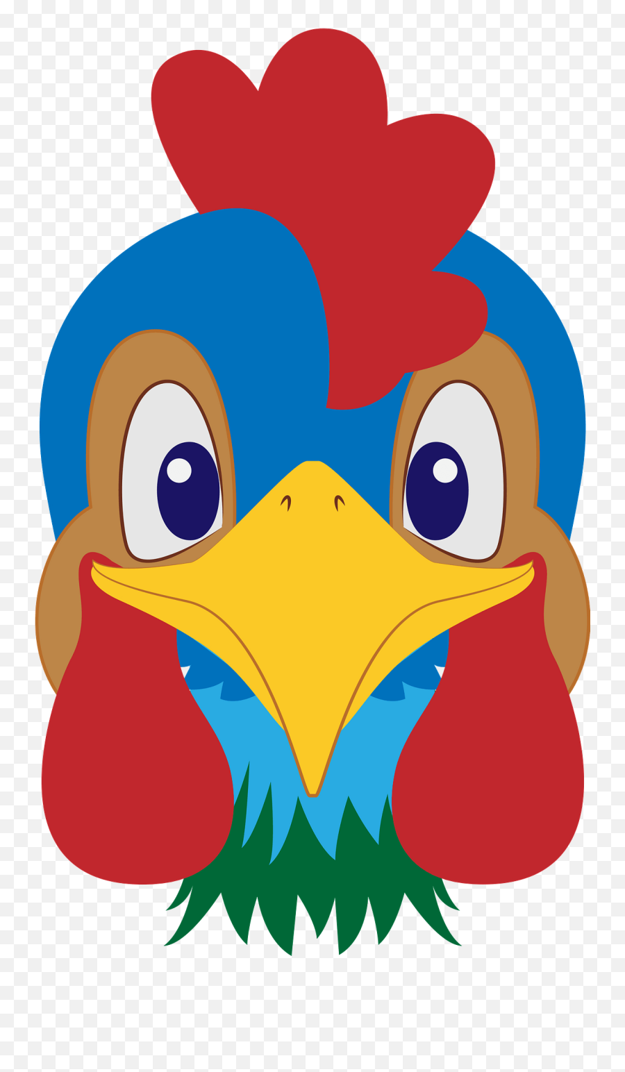 Rooster Face Clipart - Happy Emoji,Rooster Clipart