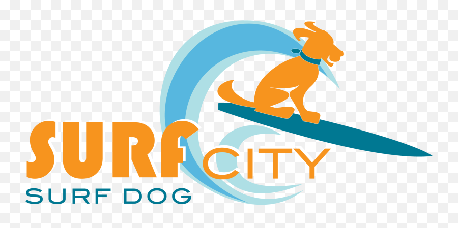 Surfer Clipart Dog Surfing - Surf City Surf Dog Logo Png Emoji,Surfer Clipart