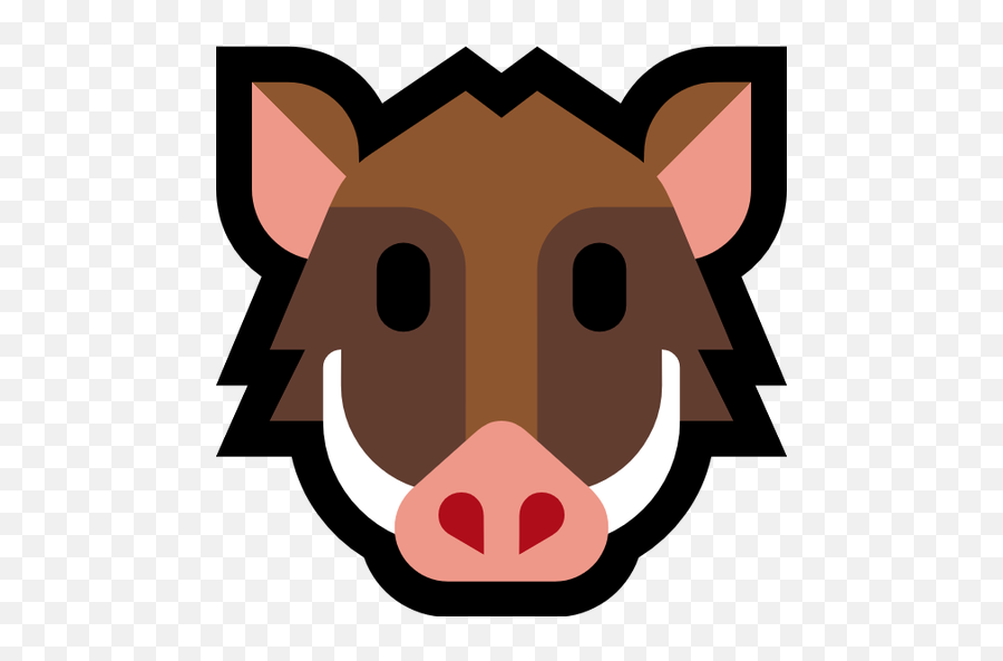 Emoji Image Resource Download - Windows Boar,Pig Emoji Png