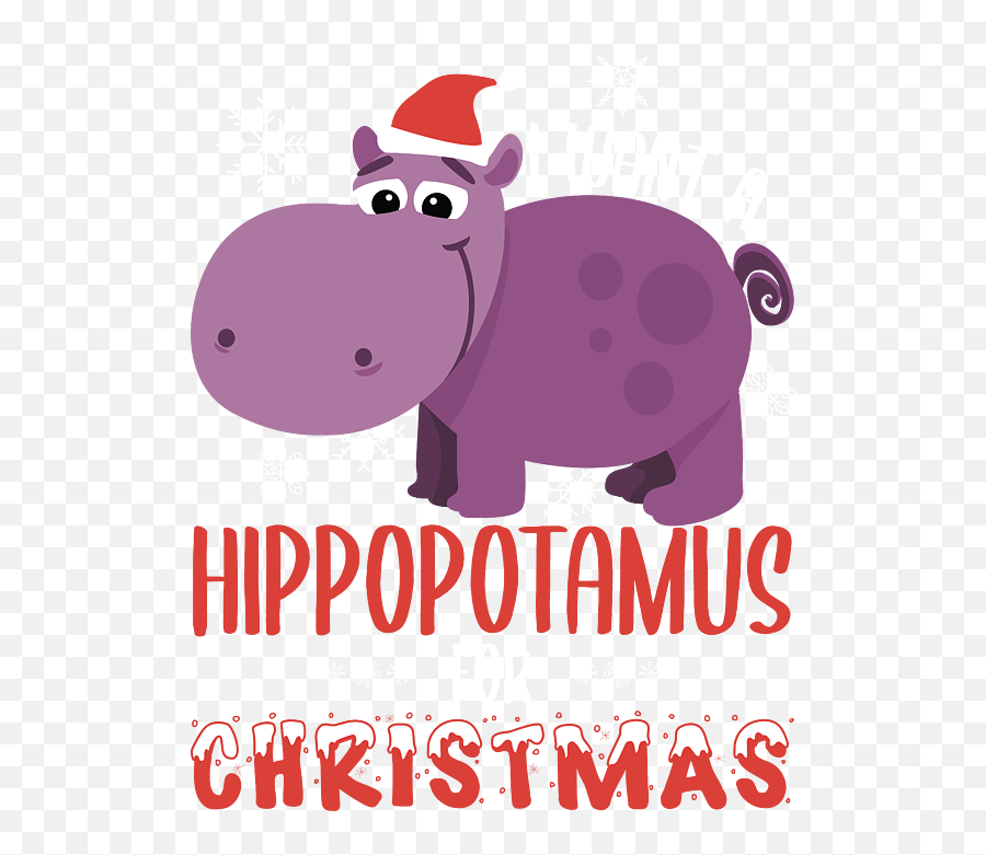 I Want Hippopotamus For Christmas Hippo Xmas Gift Tapestry Emoji,A Christmas Carol Clipart