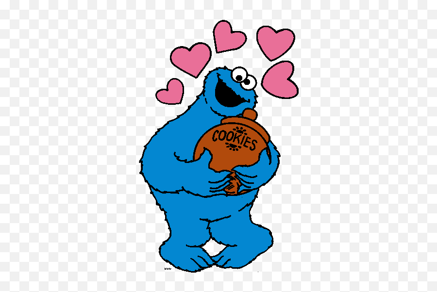 Clipart Cookie Monster - Love Cookie Monster Clipart Emoji,Cookie Monster Clipart