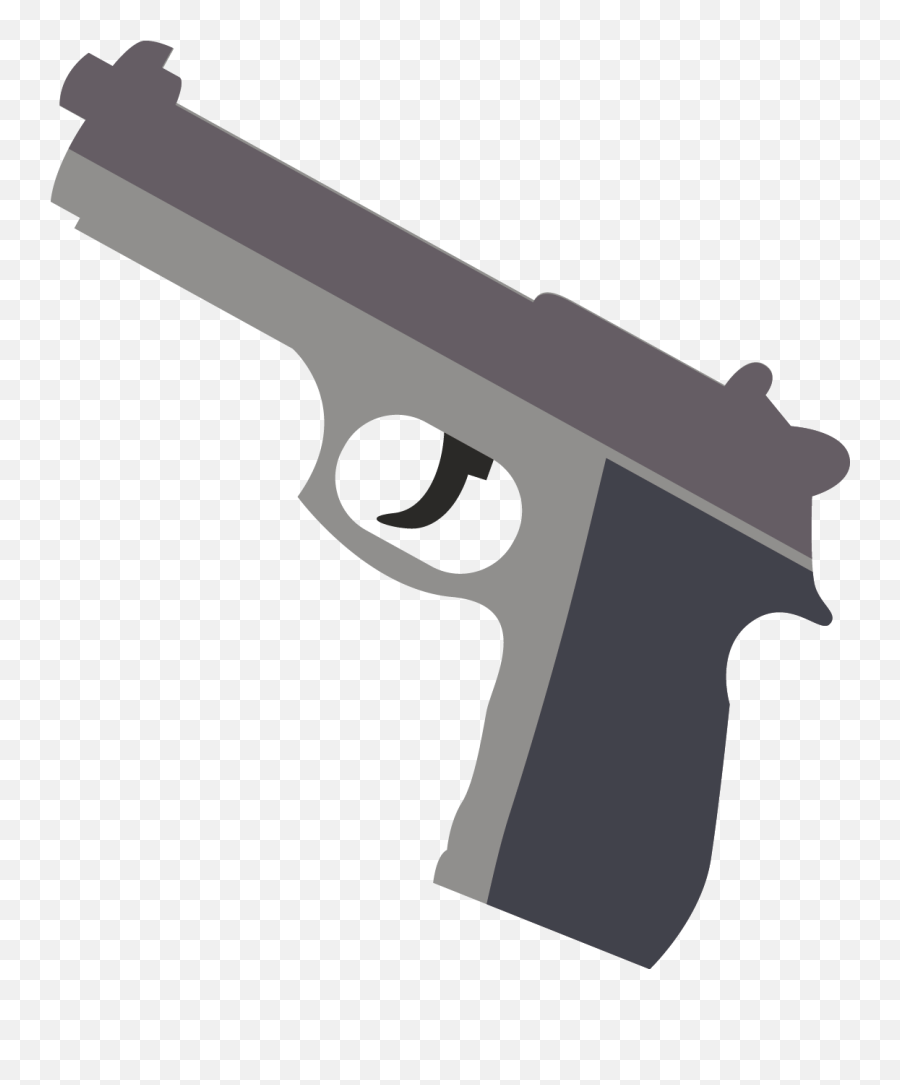 Pistol Firearm - Pistol Model Vector Png Download 1106 Gun Vector Art Png Emoji,Hand With Gun Png