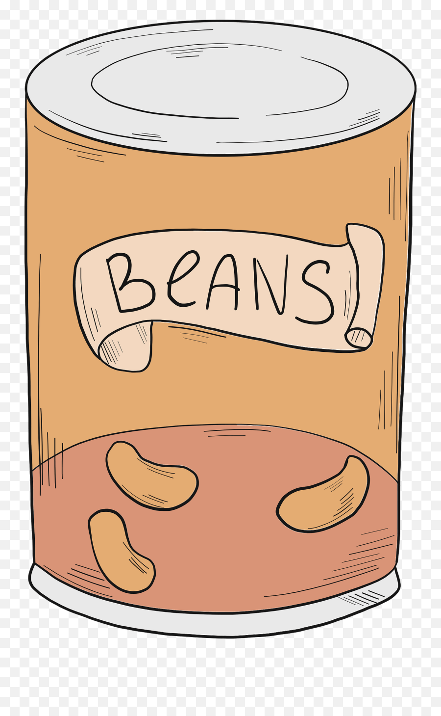 Canned Beans Clipart - Canned Beans Clipart Png Emoji,Beans Clipart