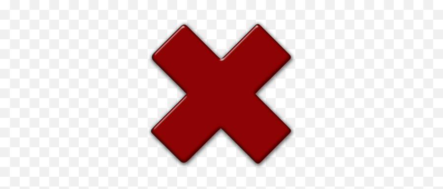 Red Xmark Icon Transparent Red X Icon - Wat Ban Laem Emoji,Red X Png