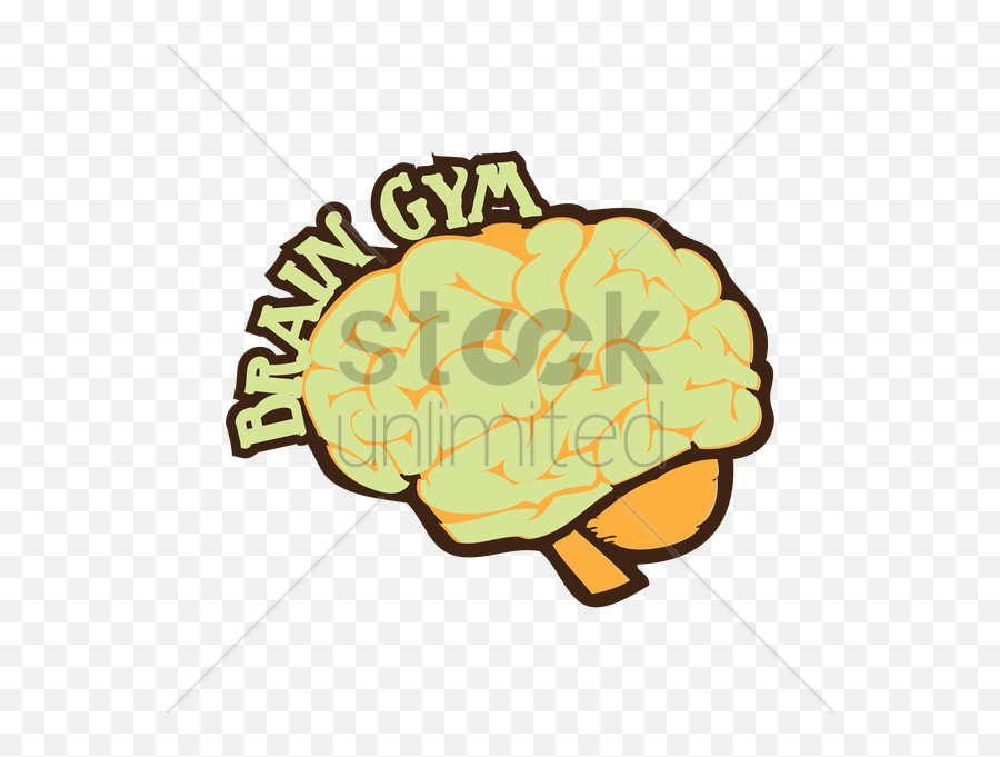 Brainpng - Human Brain With Brain Gym Words Vector Graphic Language Emoji,Clipart Brain