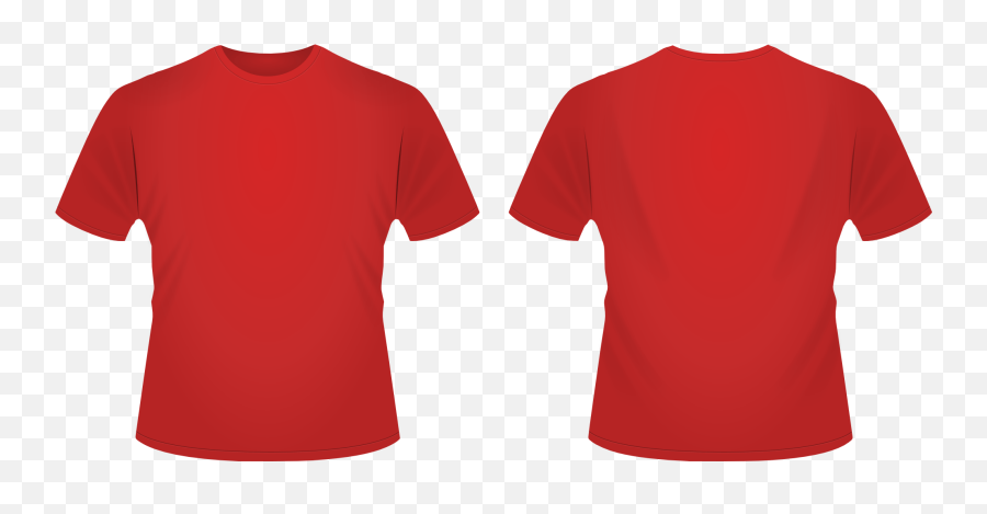 Plain Red T - Round Neck Red Tshirt Emoji,Red Shirt Png
