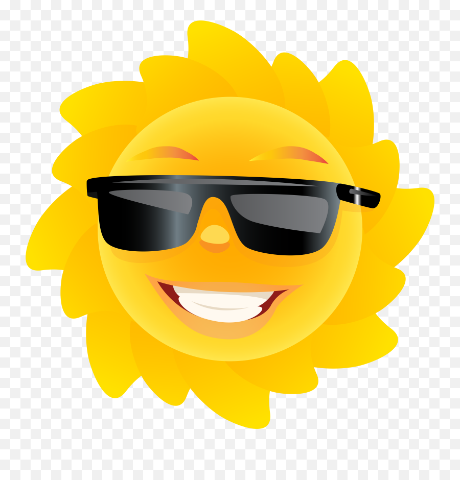 Cute Sun Transparent Png Clip Art Image - Summer Sun Cartoon Png Emoji,Sun Transparent Png