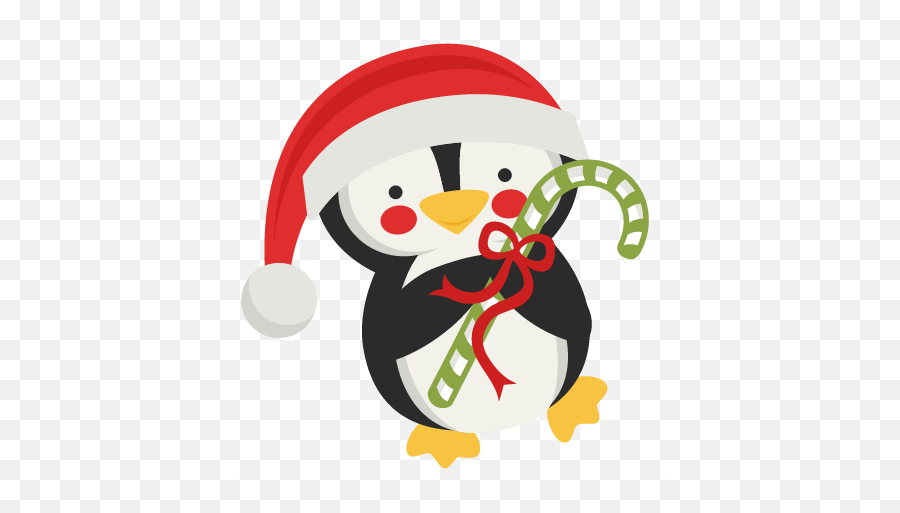 Owl Clipart Svg Santa Claus Penguin Cartoon Funny - Clipart Candy Canes Emoji,Christmas Caroling Clipart