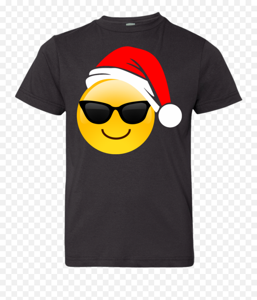 Download Emoji Christmas Shirt Cool Sunglasses Santa Hat,Birthday Emoji Png