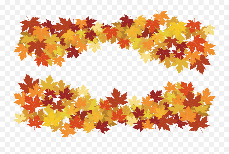 Autumn Border Png Clipart - Full Size Clipart 5496921 Border For Autumn Png Emoji,Thanksgiving Borders Clipart