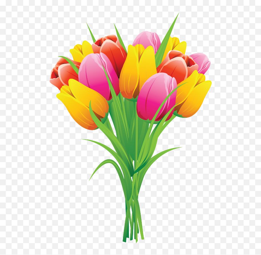 Spring Flowers Flowers Clip Art - Free Clip Art Tulips Emoji,Spring Flowers Clipart