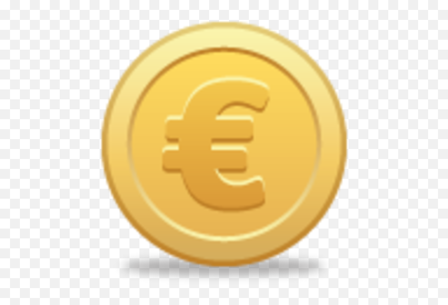 Euro Coin - Euro Coin Clipart 600x600 Png Clipart Download Solid Emoji,Coin Clipart