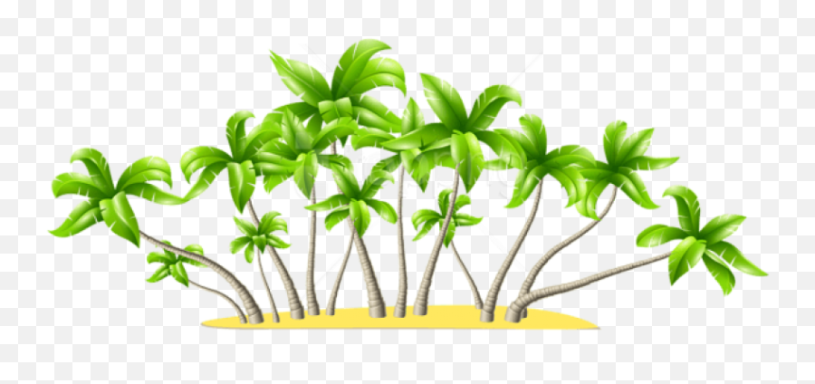 Palm Tree Clipart Png - Coconut Trees Png Transparent Png Clip Art Emoji,Palm Trees Png