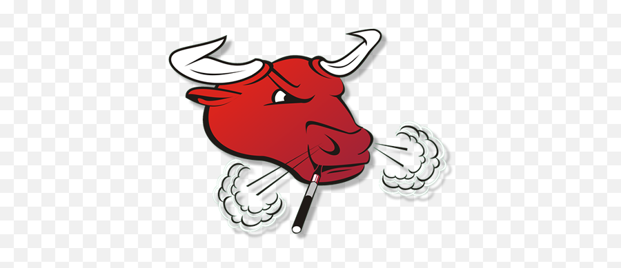 Download Angry Red - Color Bull Head Logo Tattoo Design Full Emoji,Bull Head Png