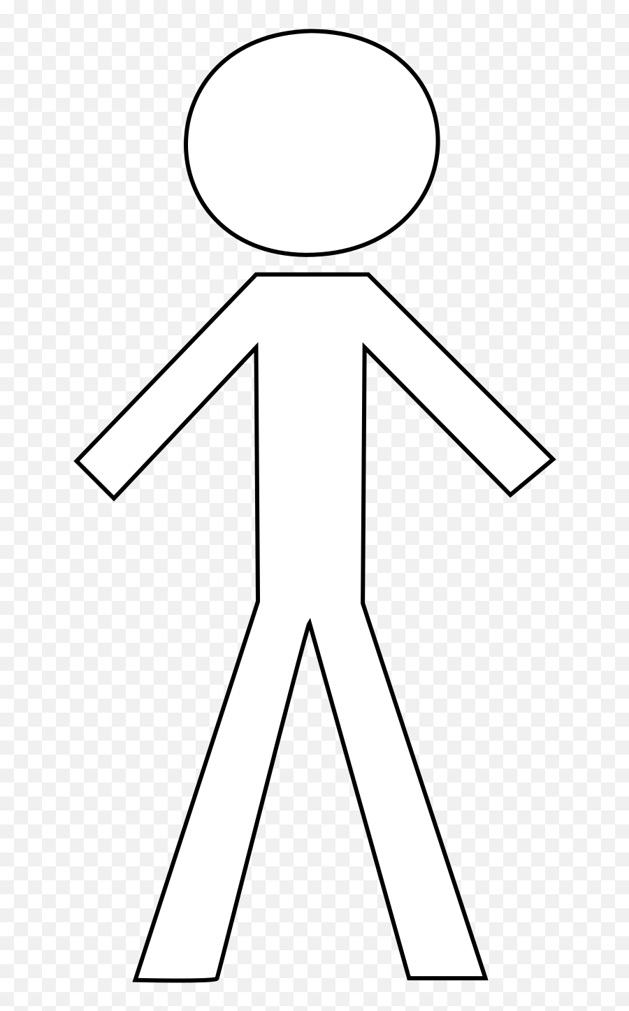 Black And White Stick Figures Png Image - Stick Figure White On Black Emoji,Stick Figure Png