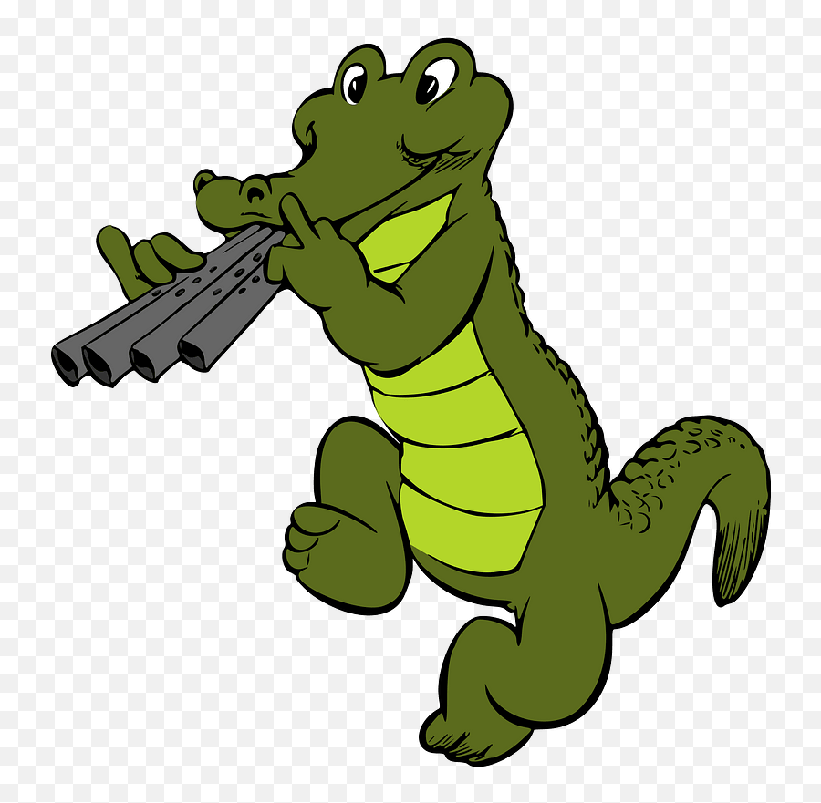 Musical Crocodile Clipart Free Download Transparent Png - Huge Alligator Cartoon Clipart Emoji,Crocodile Clipart
