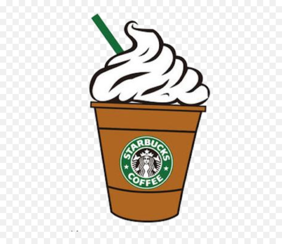 Starbucks Clipart Printout Starbucks - Starbucks Frappe Drawing Easy Emoji,Starbucks Clipart