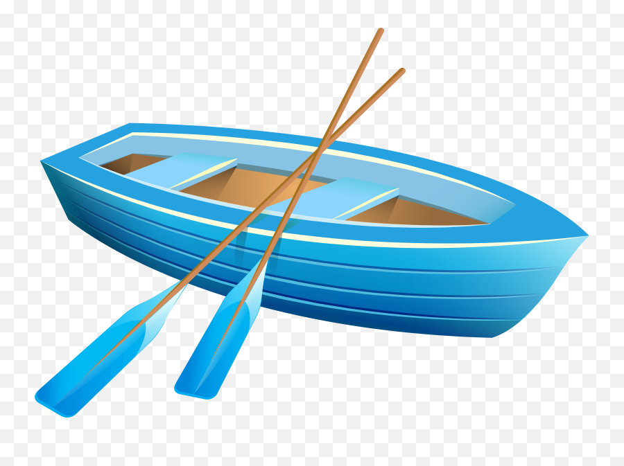 Clipart Of Boat Baot And Blue Boat - Dinghy Clipart Emoji,Boat Clipart