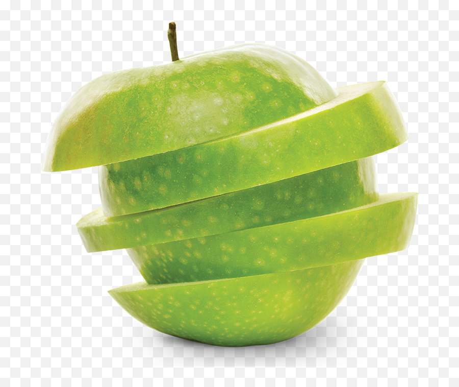 Apple Slice Png Photo - Transparent Sliced Green Apple Png Emoji,Apple Png