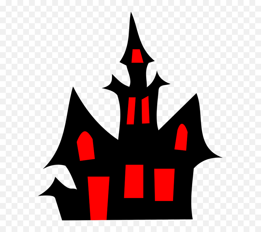 Halloween Scary House Clip Art - Haunted House Clipart Transparent Emoji,Mansion Clipart