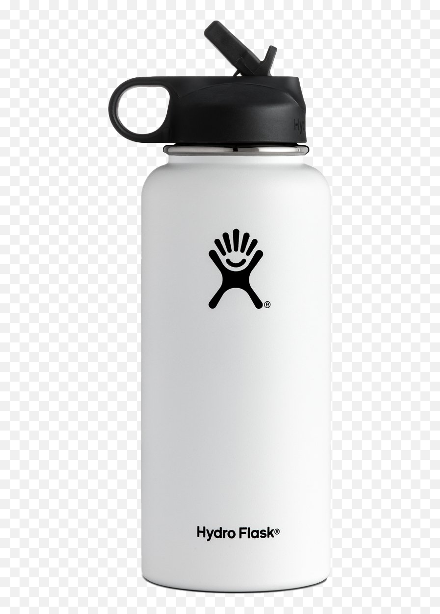 White Hydro Flask Png File - White 32 Oz Hydro Flask Emoji,Flask Png