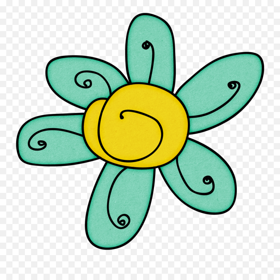 Doodle Flower Flower Doodles Flower - Flower Doodle Clipart Transparent Emoji,Doodle Clipart